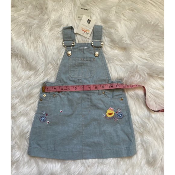 Piyo Piyo Duck Baby Toddler Blue Overall Dress, Size 2T - Picture 7 of 10